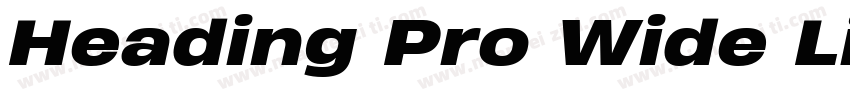 Heading Pro Wide Lig字体转换
